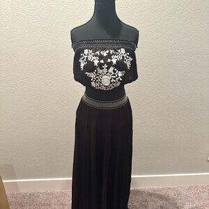 Free People Black Off-Shoulder Dress